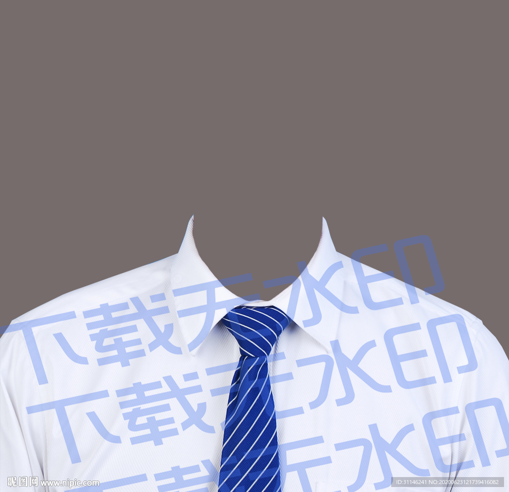 西装证件照模板