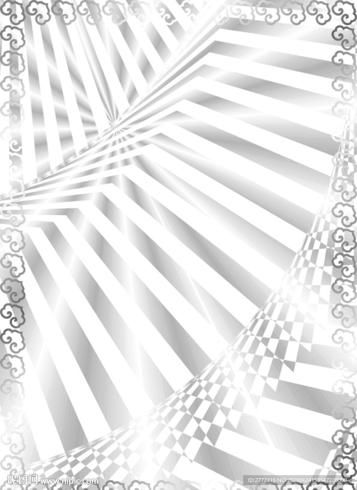 银条 花样证书纹