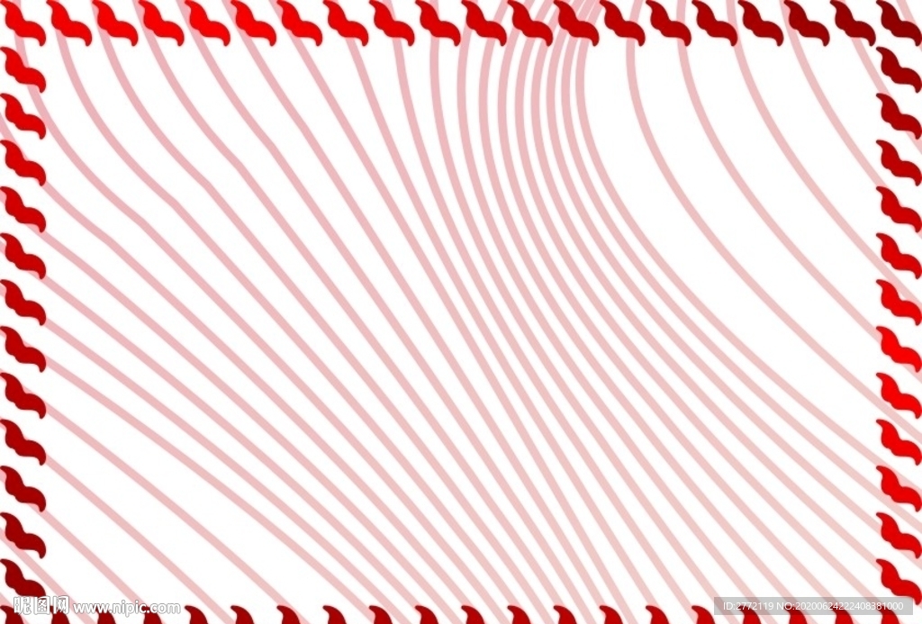 大红波浪 加盟证书纹