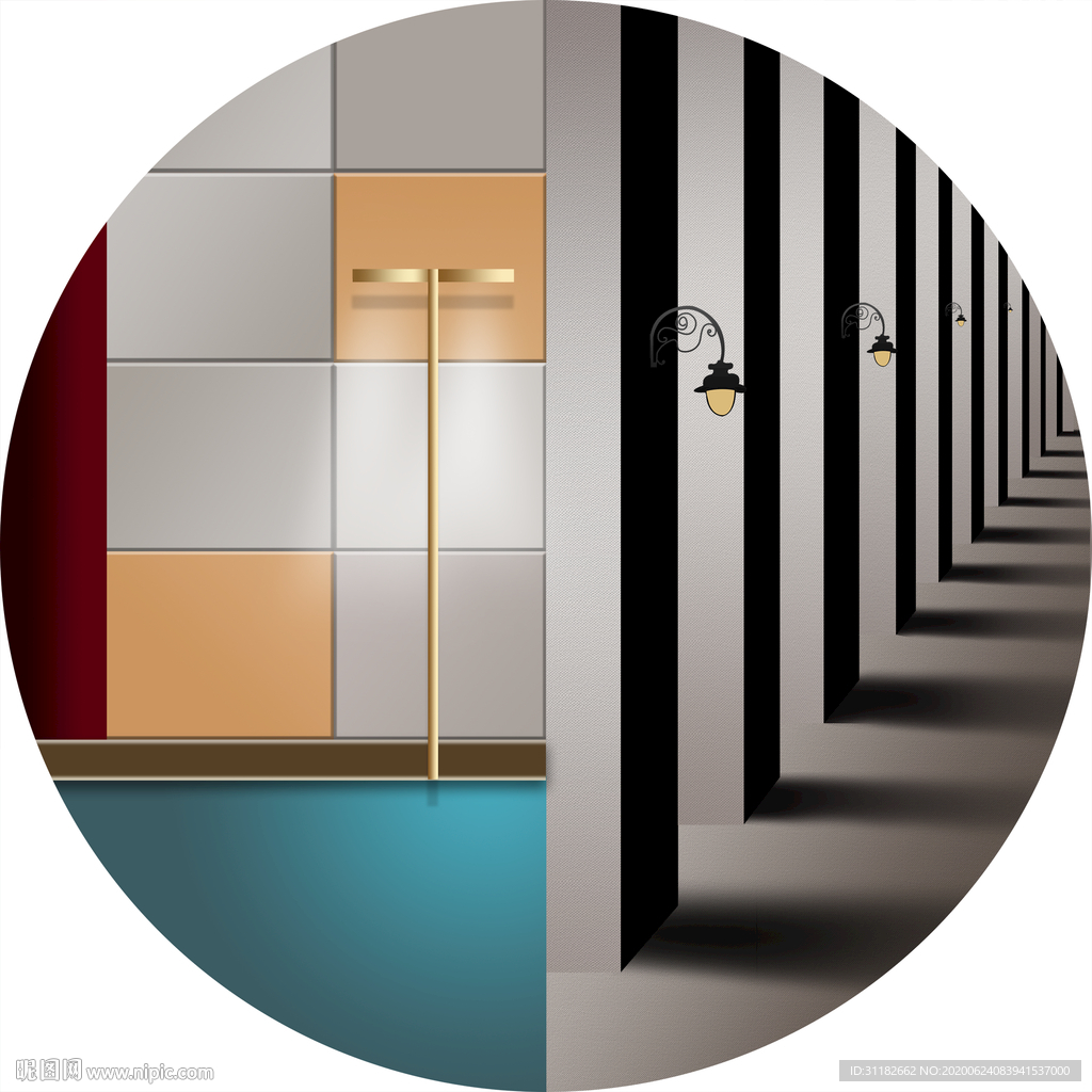 新空间建筑装饰画