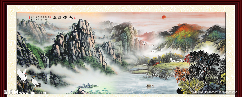 山水画国画山水画