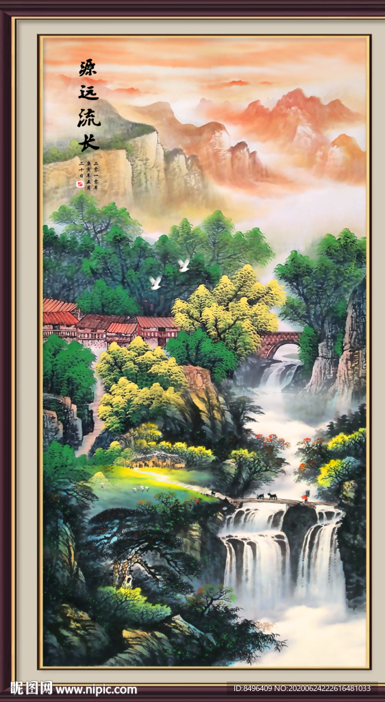 山水画国画山水画