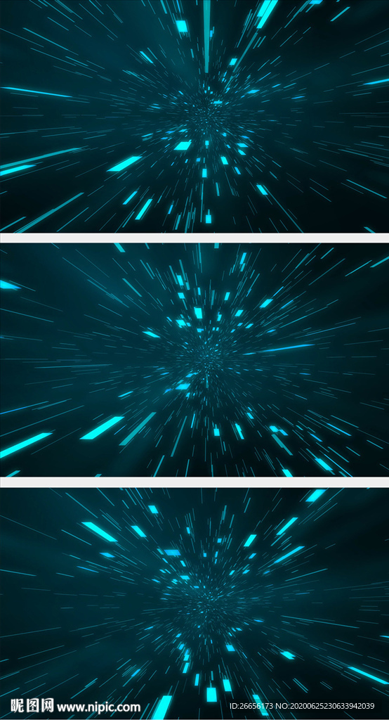 粒子穿梭时空隧道背景视频