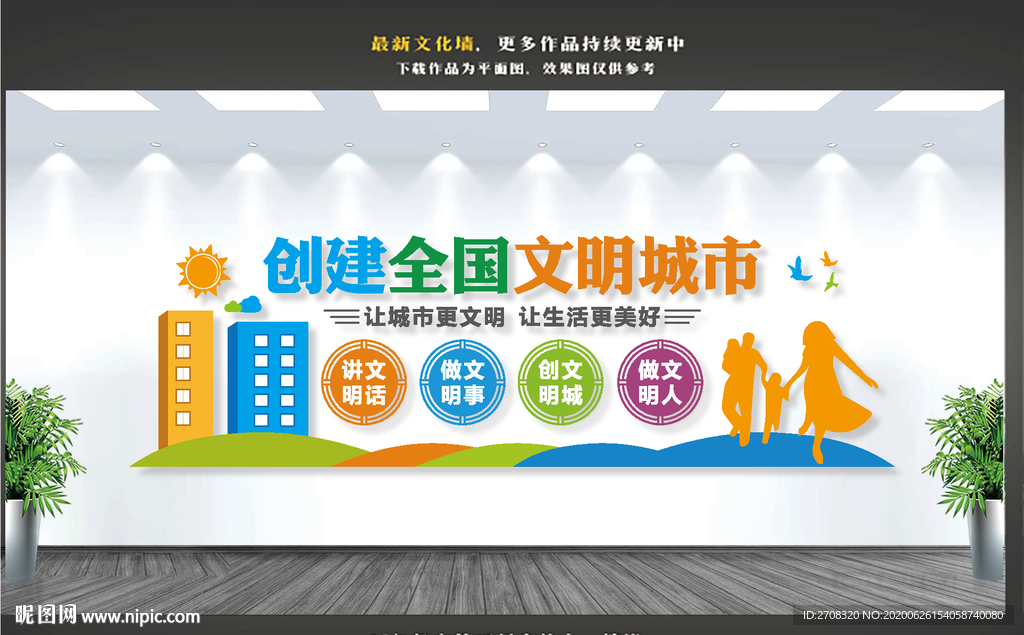 文明城市文化墙