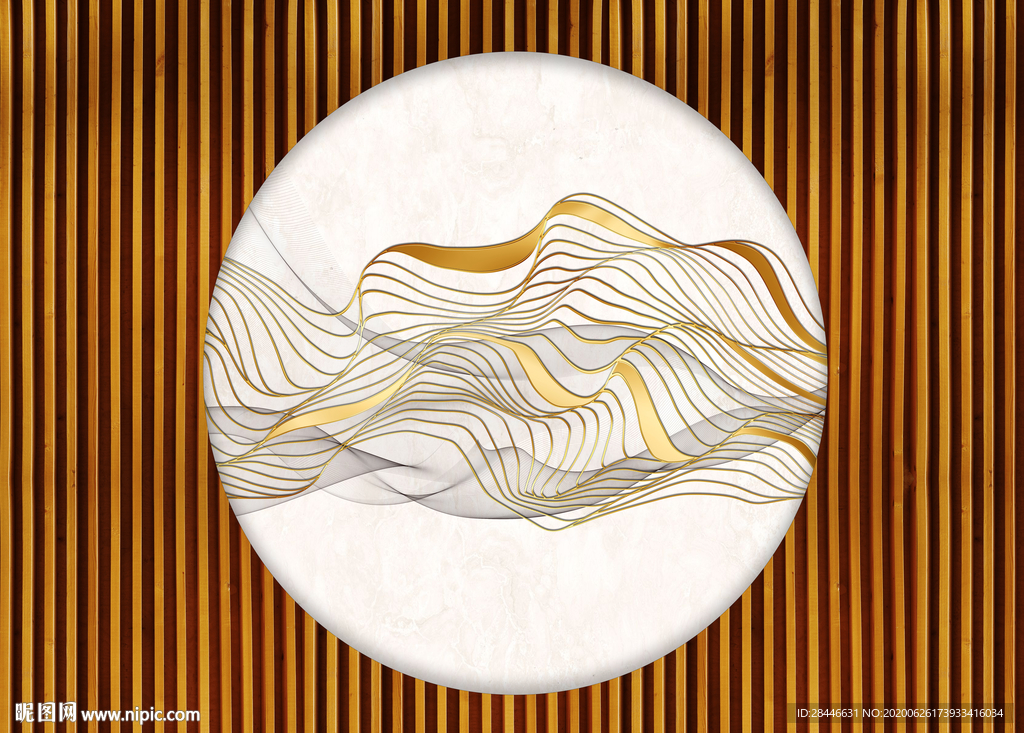 新中式电视背景墙