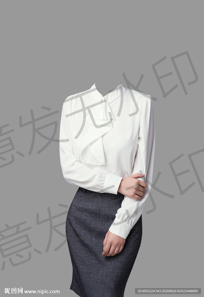 女性形象照半身西装