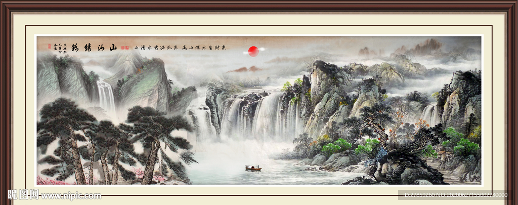 山水画国画山水画