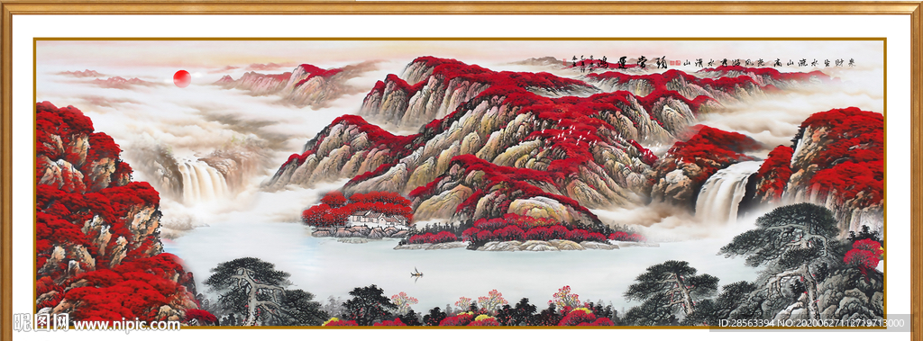 鸿运当头风水画