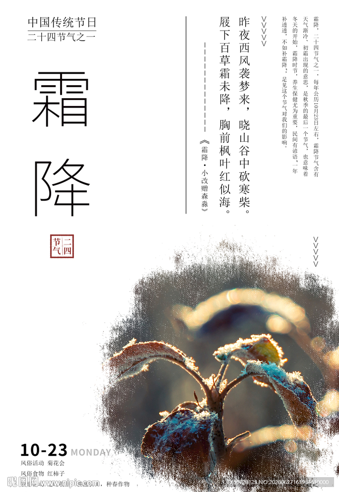 二十四节气霜降