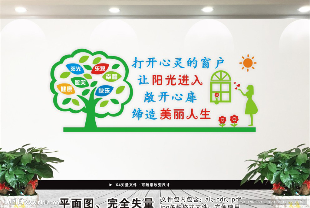 心理咨询室文化墙