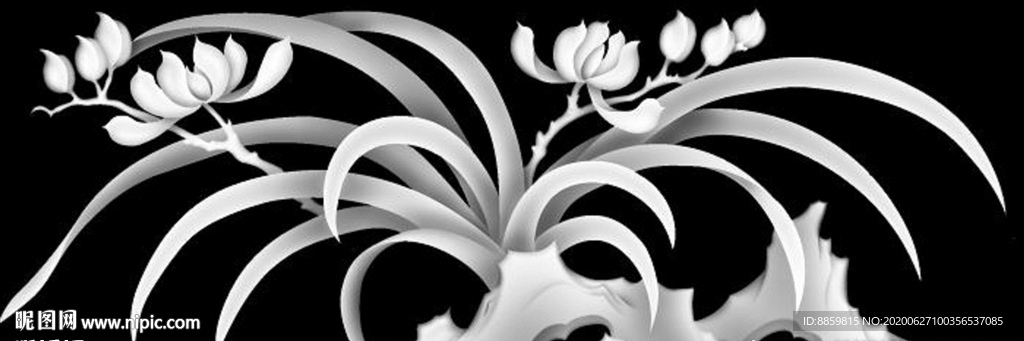 精雕 灰度 雕刻 浮雕 黑白