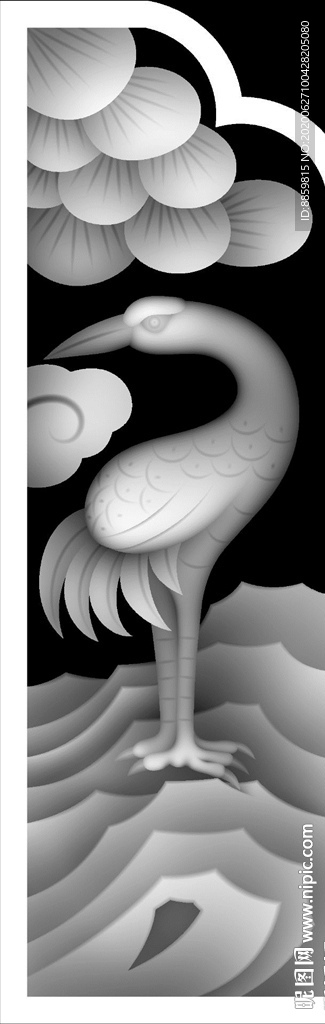 精雕 灰度 雕刻 浮雕 黑白