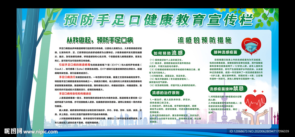 预防手足口健康教育宣传栏