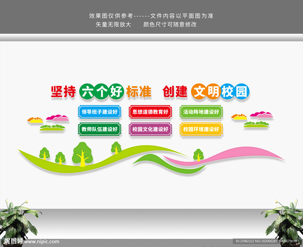 创建文明校园六个好