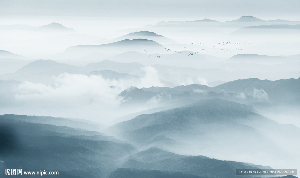 新中式山水画