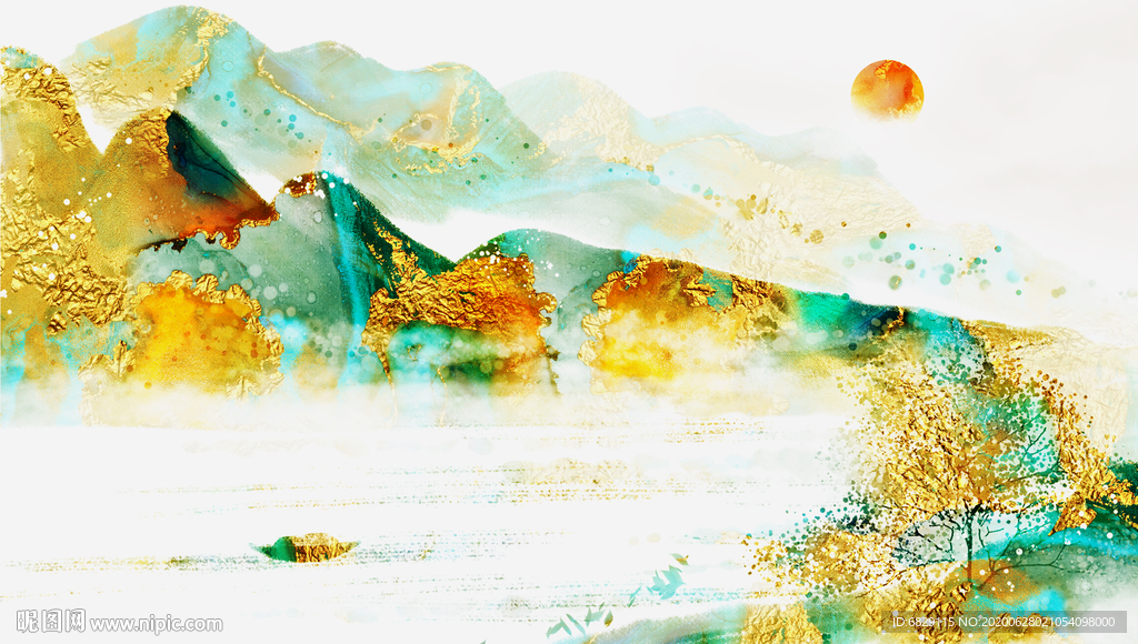 三联画客厅装饰画