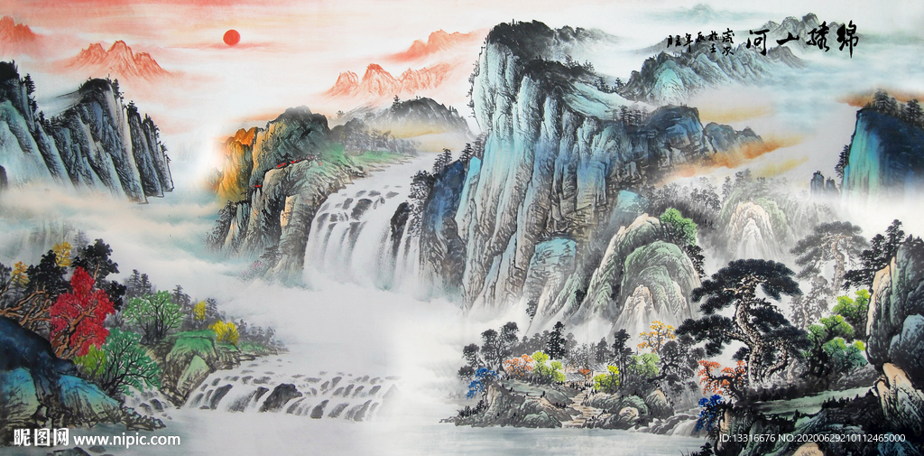 山水画国画山水画