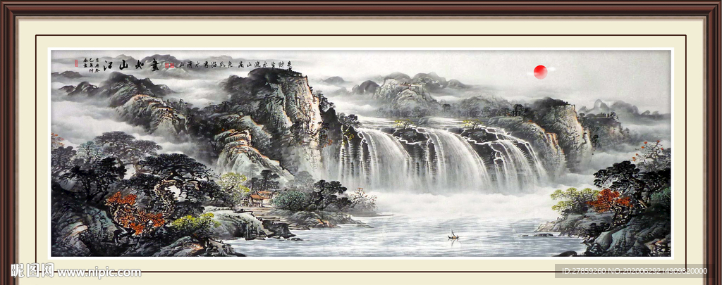 山水画国画山水画