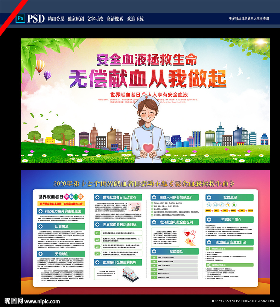 献血展板