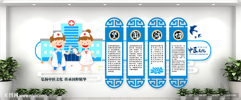 中医望闻问切文化墙