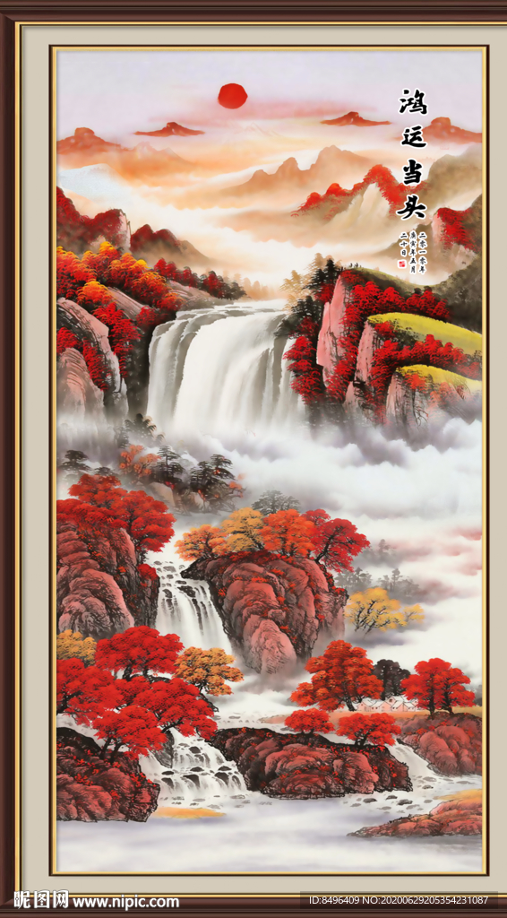 鸿运当头国画