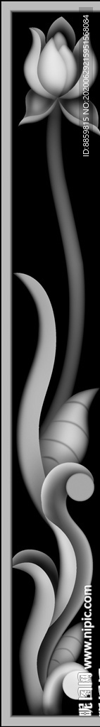 精雕 灰度 雕刻 浮雕 黑白柱