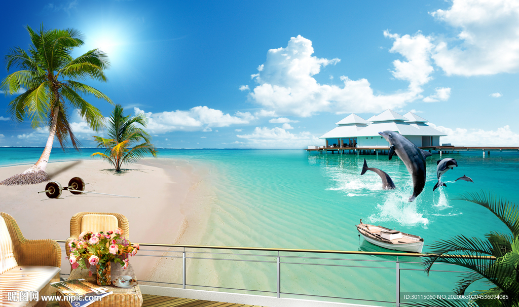 静谧的沙滩风景