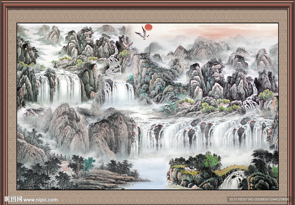 巨幅山水画