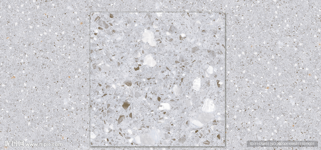 灰色水磨石瓷砖设计通分色