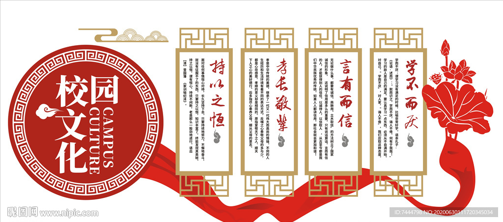 校园传统历史文化墙