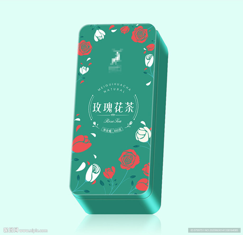 玫瑰花茶-罐装包装设计