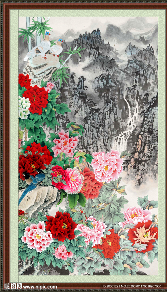 国画牡丹