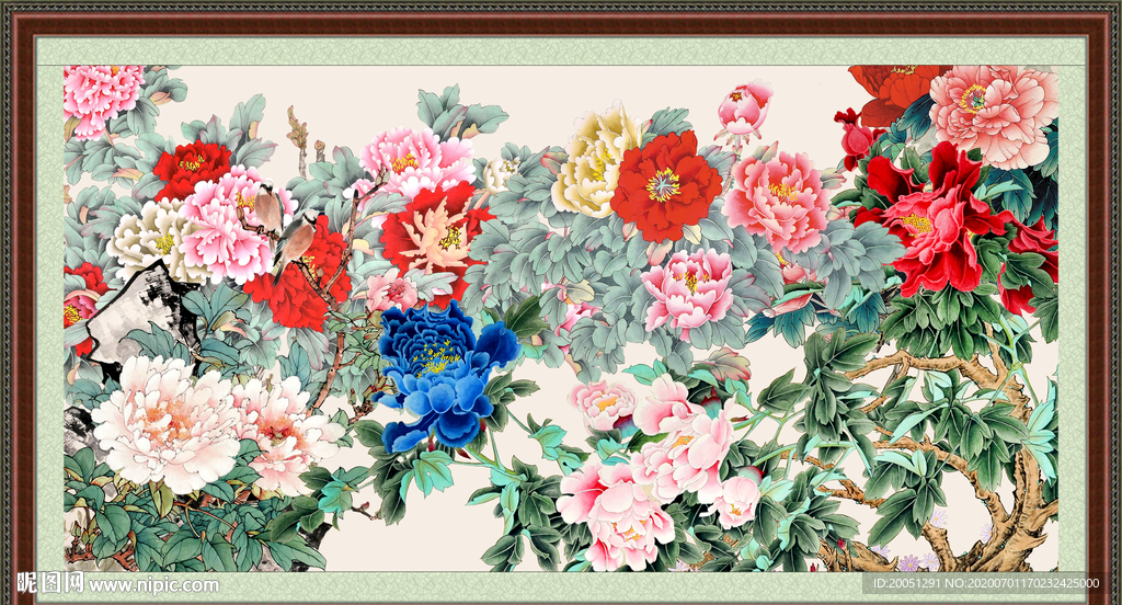 国画牡丹