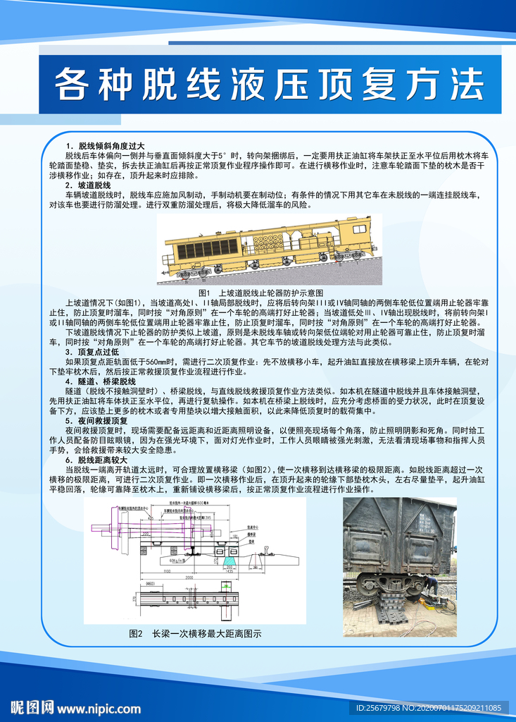 各种脱线液压顶复方法
