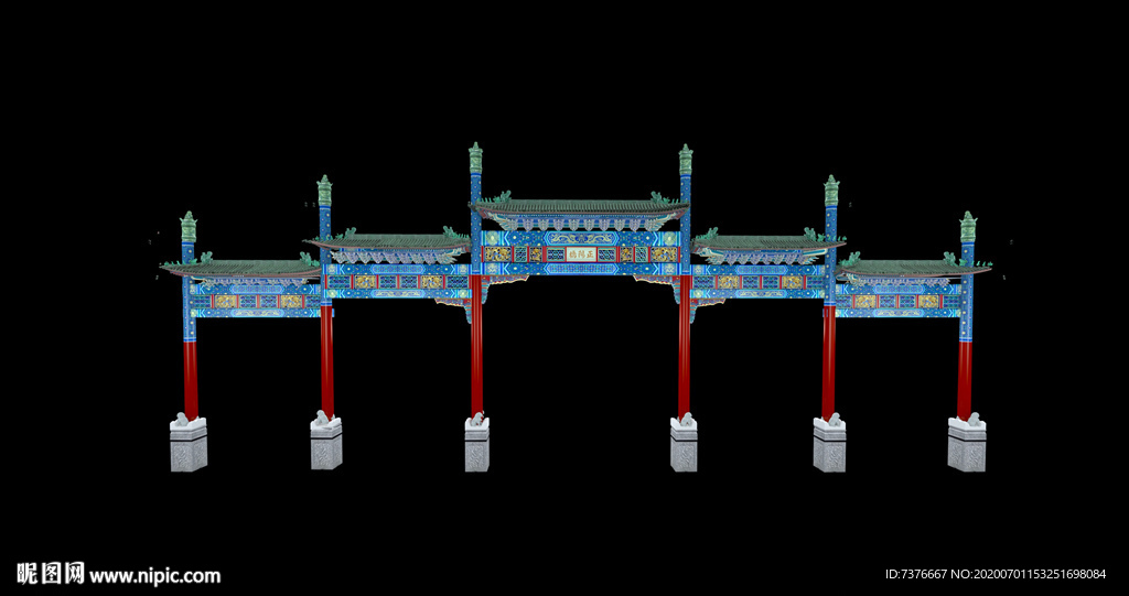 北京前门大街高精度牌坊