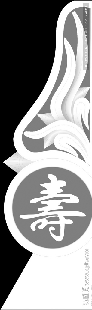 精雕 灰度 雕刻 浮雕 抱鼓图