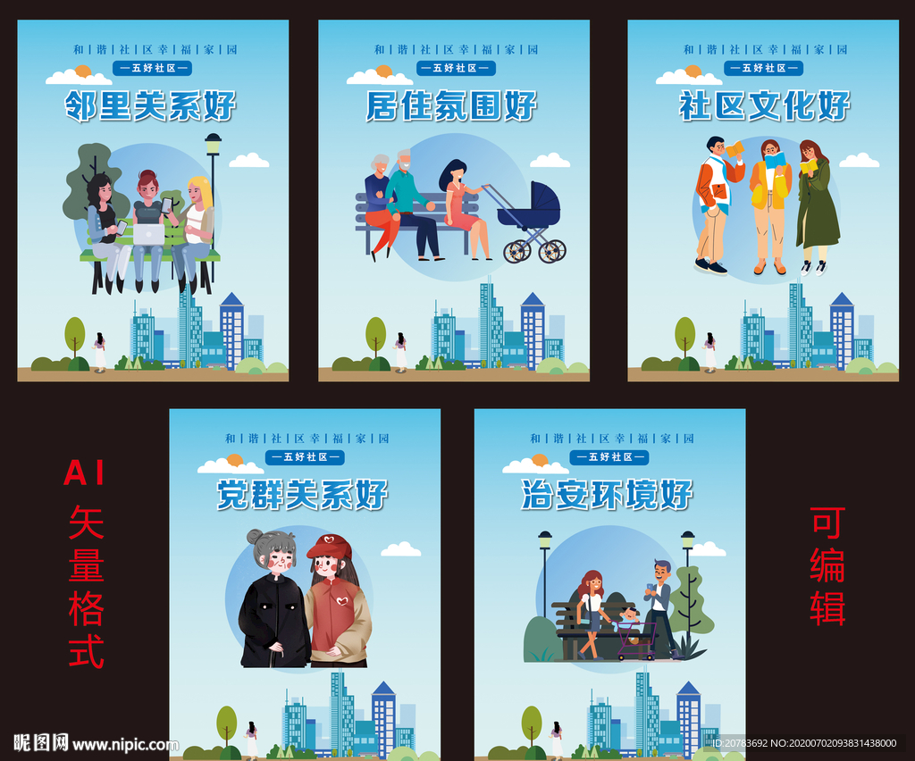 五好社区 文明社区 和谐社区