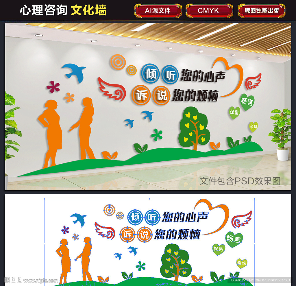 心理咨询文化墙