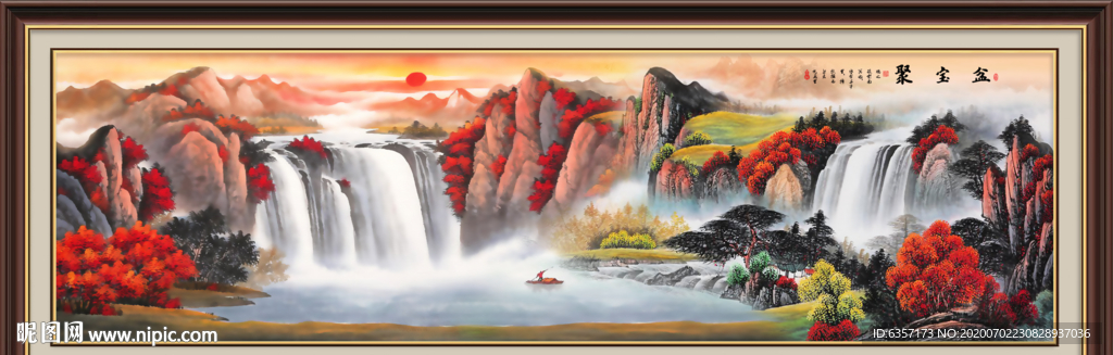 山水画国画山水画