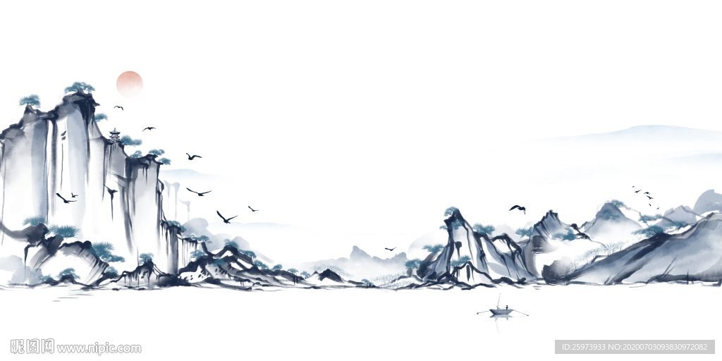 水墨画 水墨装饰