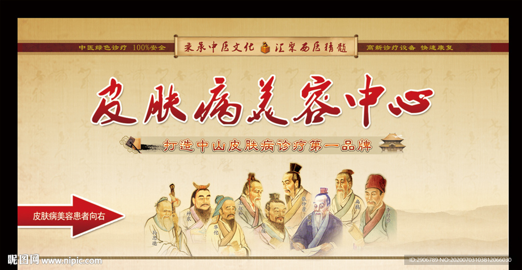 皮肤病文化墙