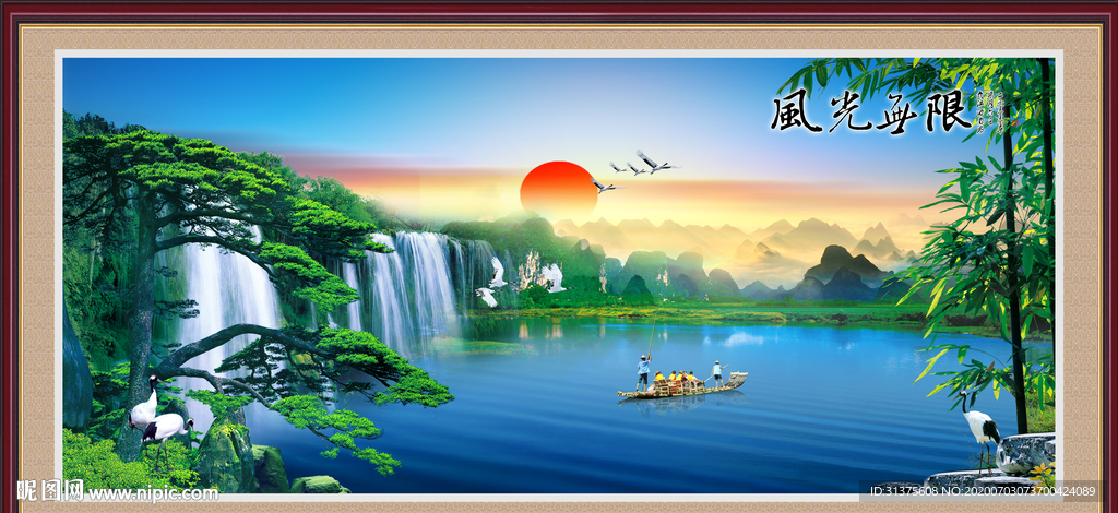山水画 水墨山水画 意境山水画