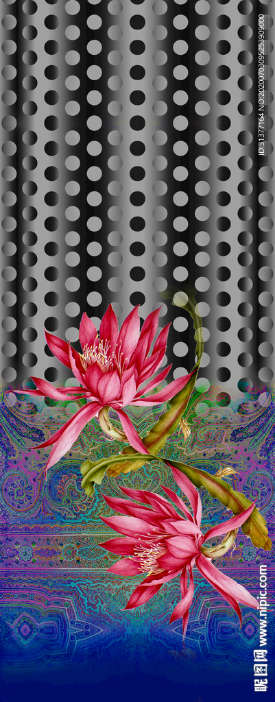 波点定位花