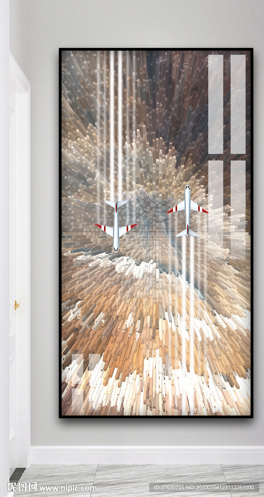 抽象立体装饰画