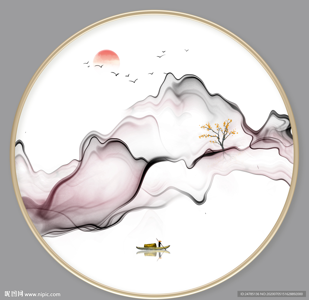 中式山水画