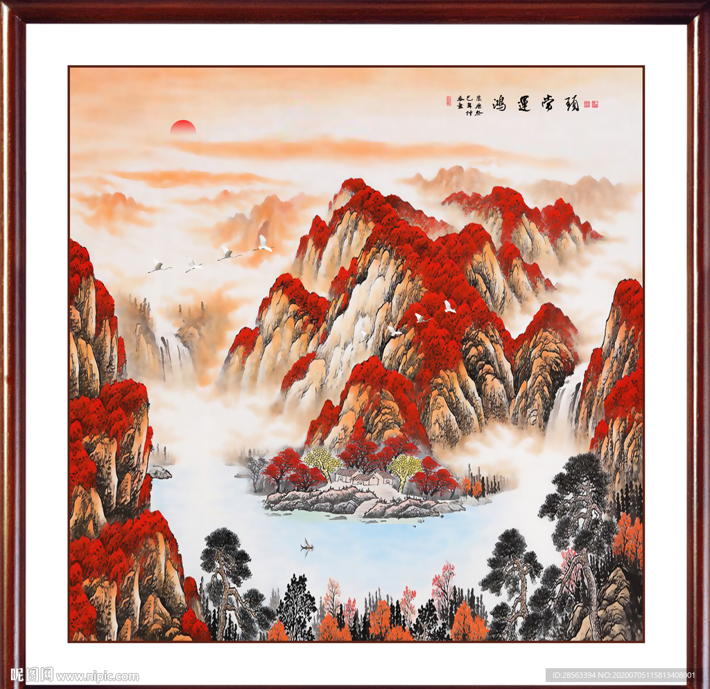 山水画国画山水画