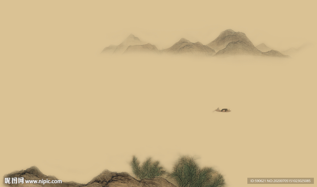 新中式背景墙
