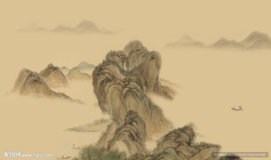 新中式背景墙