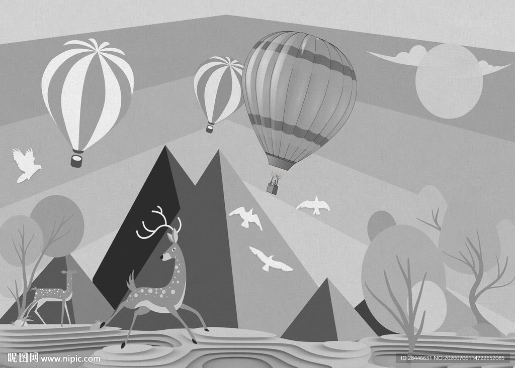 儿童房背景墙地毯