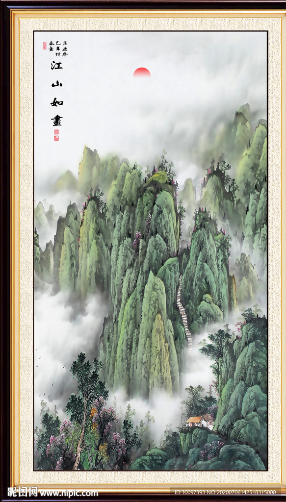 山水画国画山水画